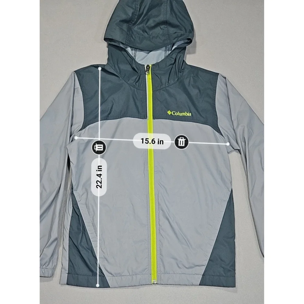 Columbia Sportswear Company Youth Windbreaker Jacket Gray Size M (10/12)